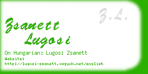 zsanett lugosi business card
